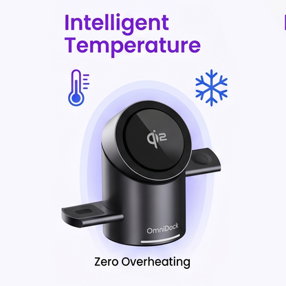 OmniDock™ 3-in-1 Qi2 Magnetic Fast Charger