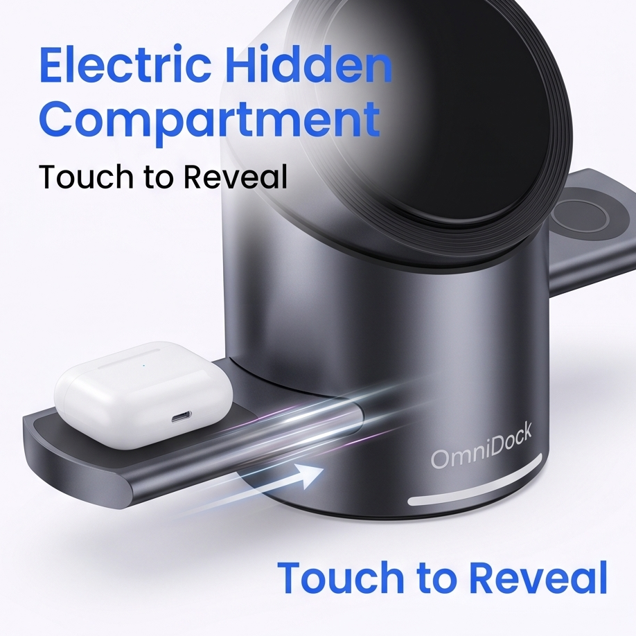 OmniDock™ 3-in-1 Qi2 Magnetic Fast Charger